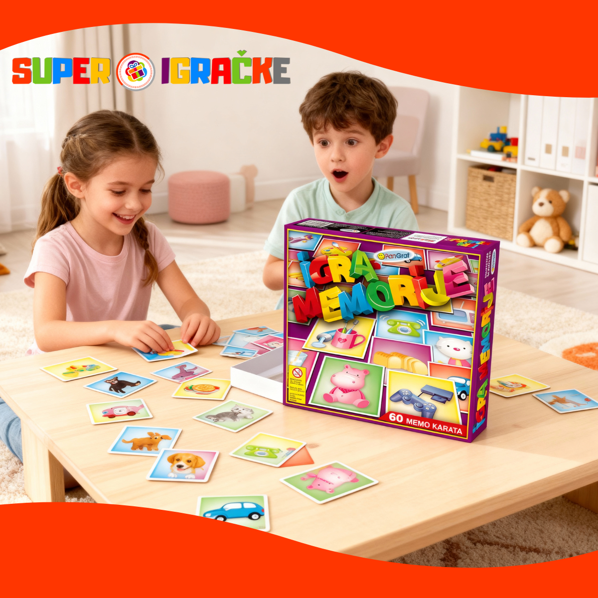 Društvena igra - Memorije 60 memo karata