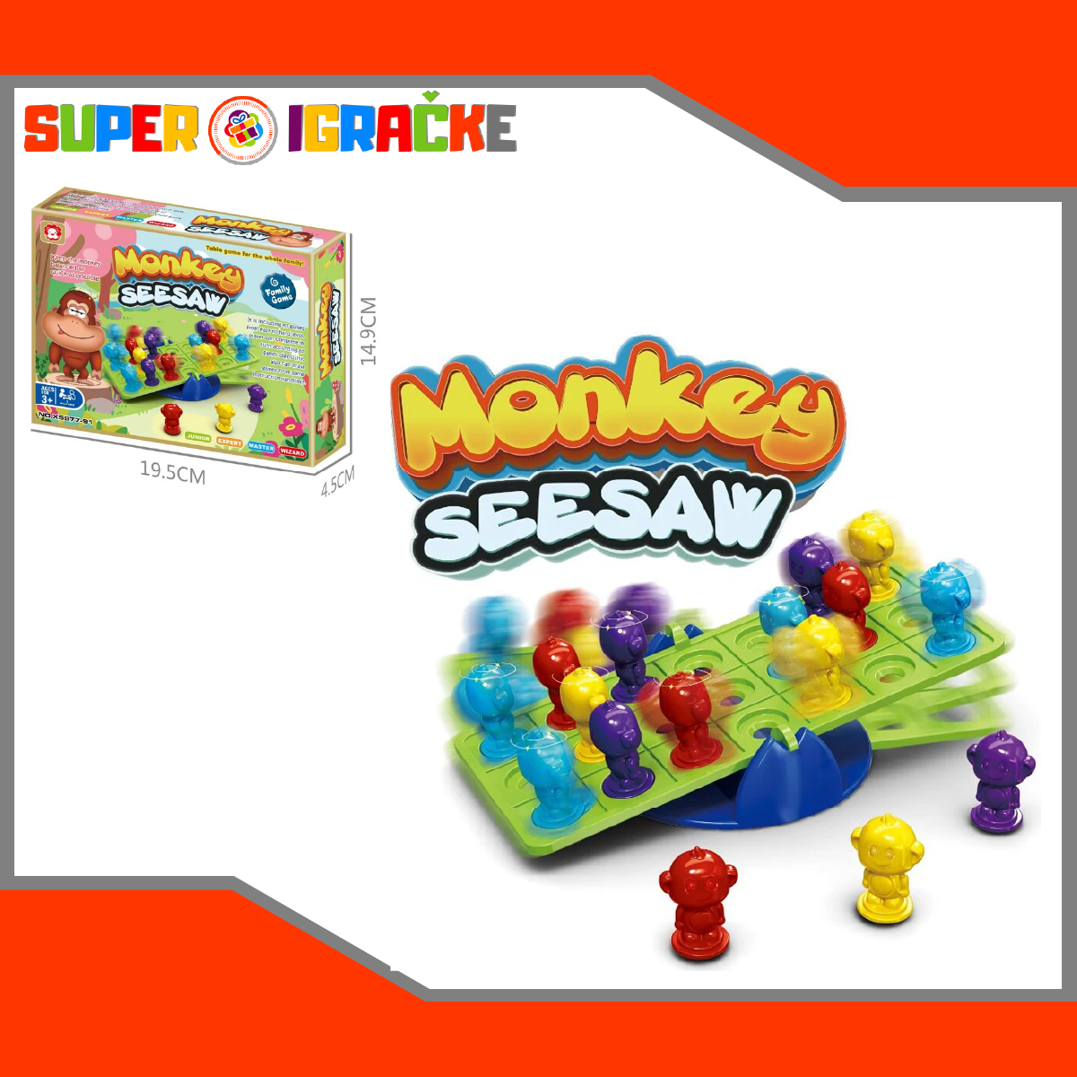 Društvena igra - Monkey klackalica