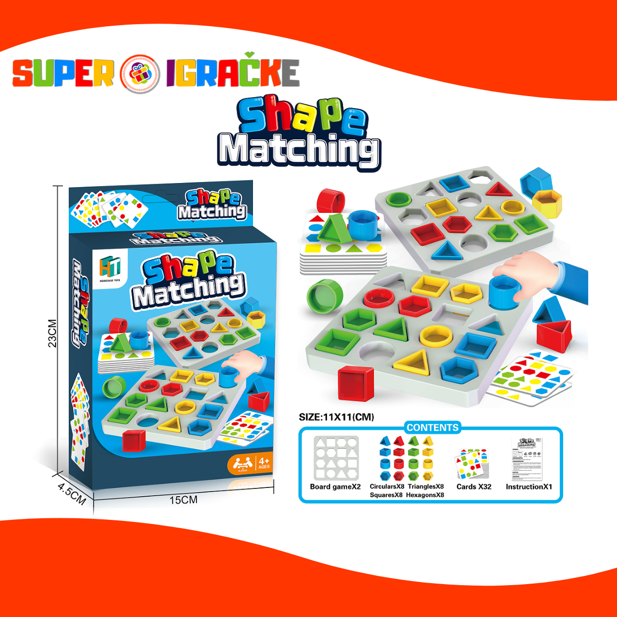 Društvena igra - Pogodi oblik