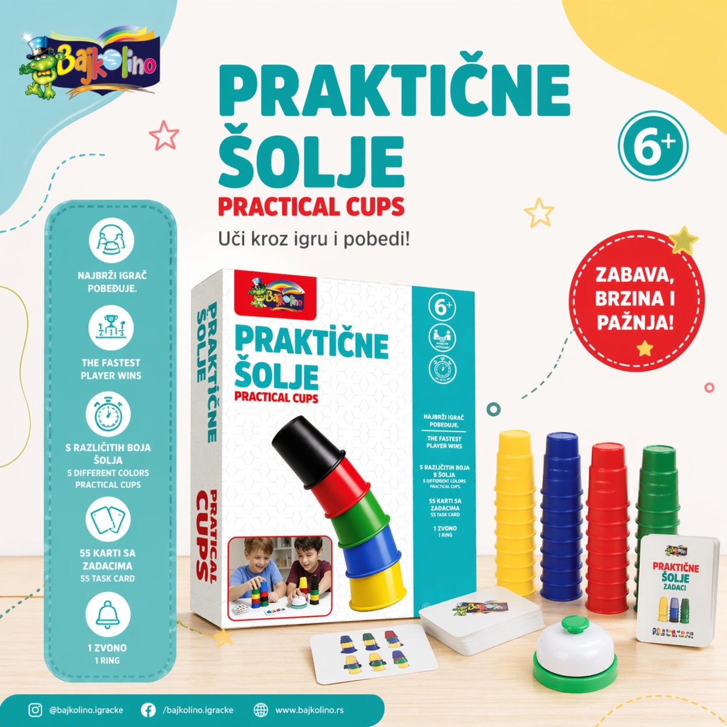 Društvena igra - Praktične šolje