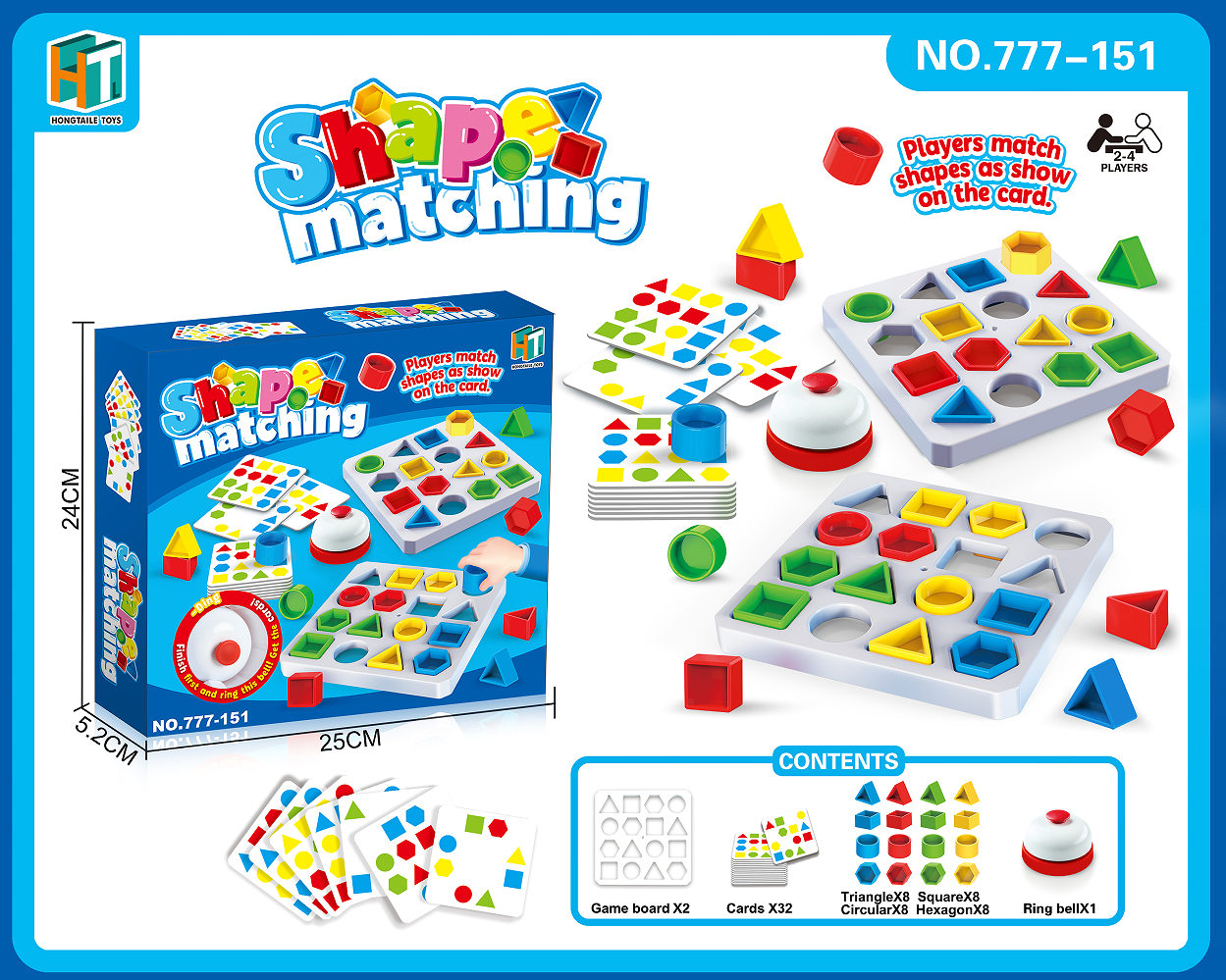 Društvena igra - Složi oblike veći set