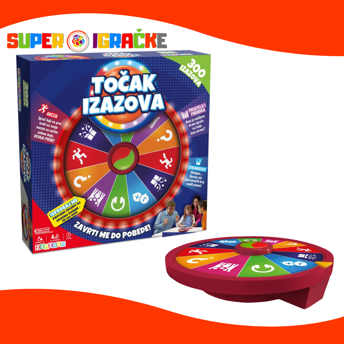 Društvena igra - Točak Izazova