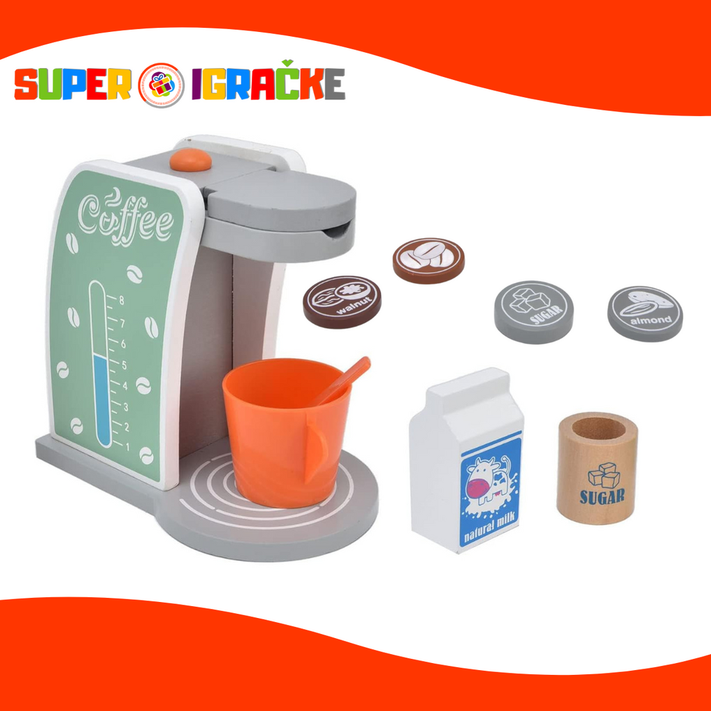 Drvena igračka - Aparat za kafu