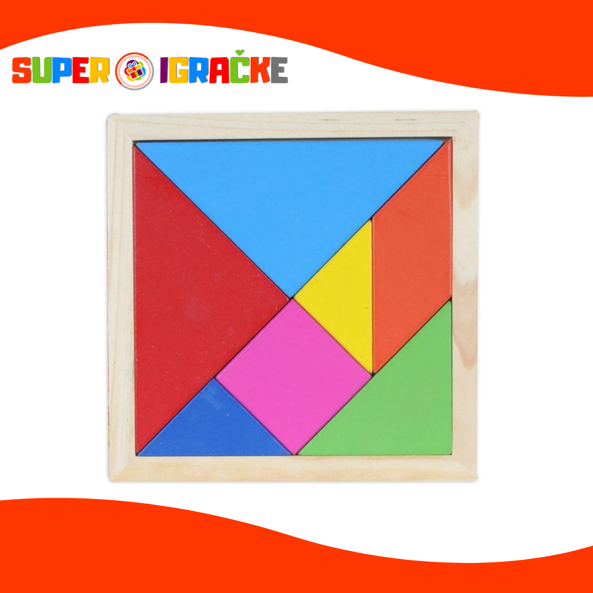 Drvena tangram slagalica