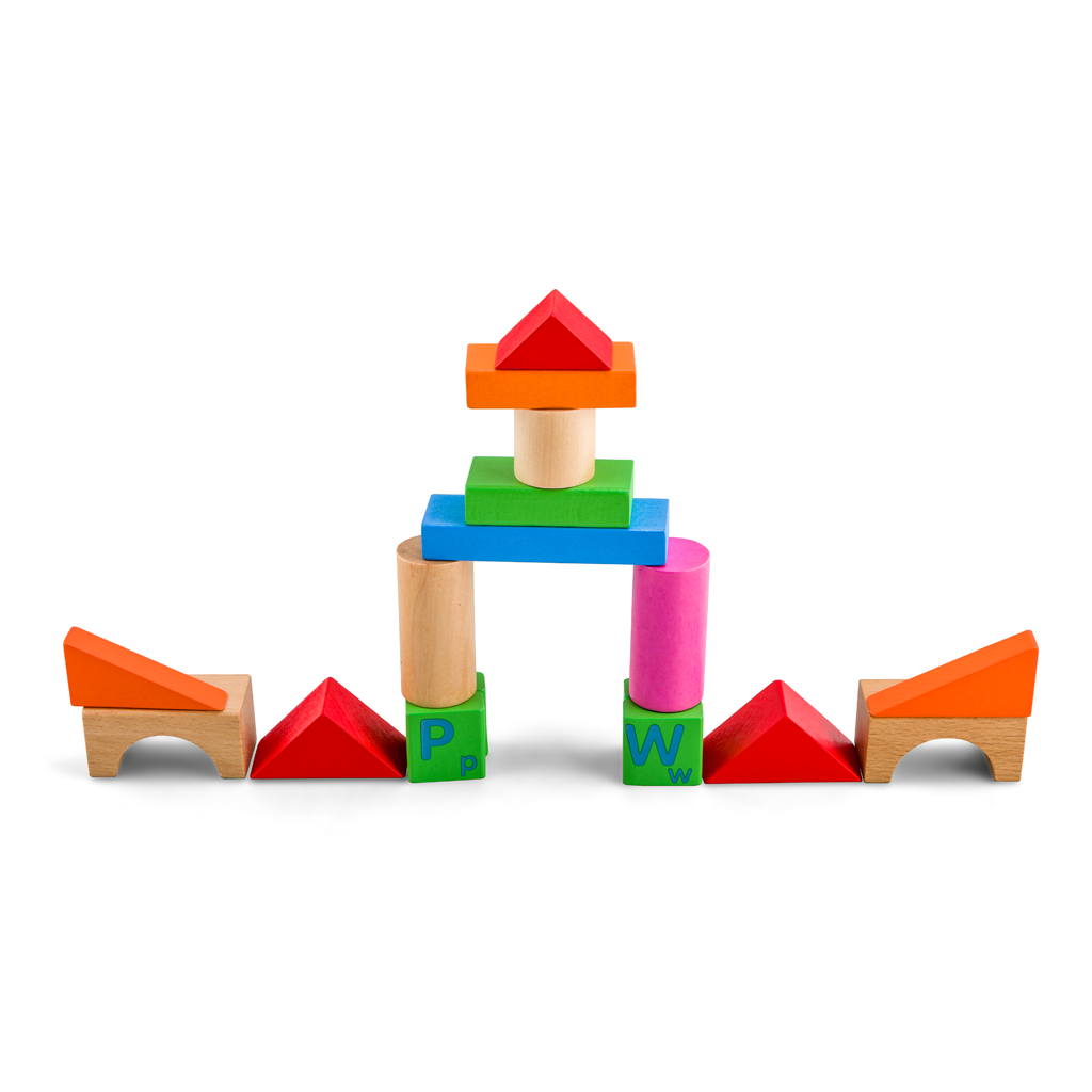 Drvene kocke blokovi 100kom