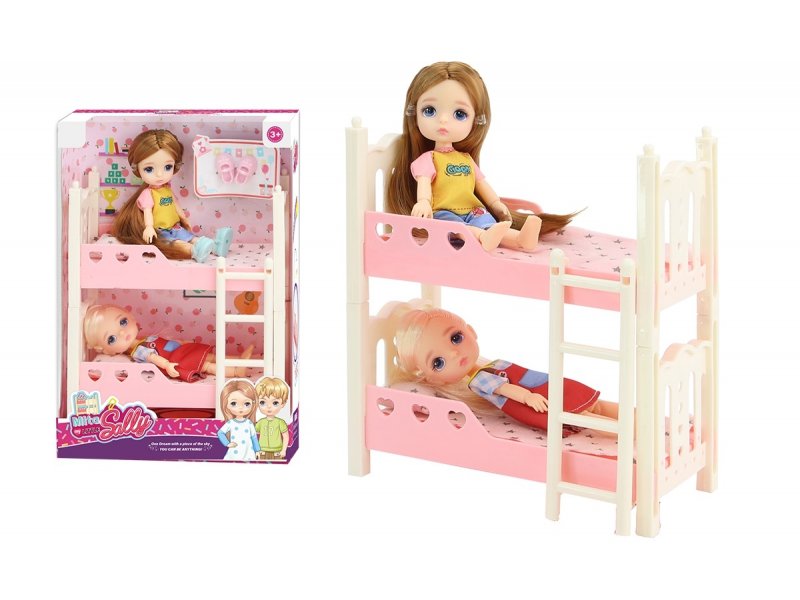 Dve lutkice sa krevetom na sprat