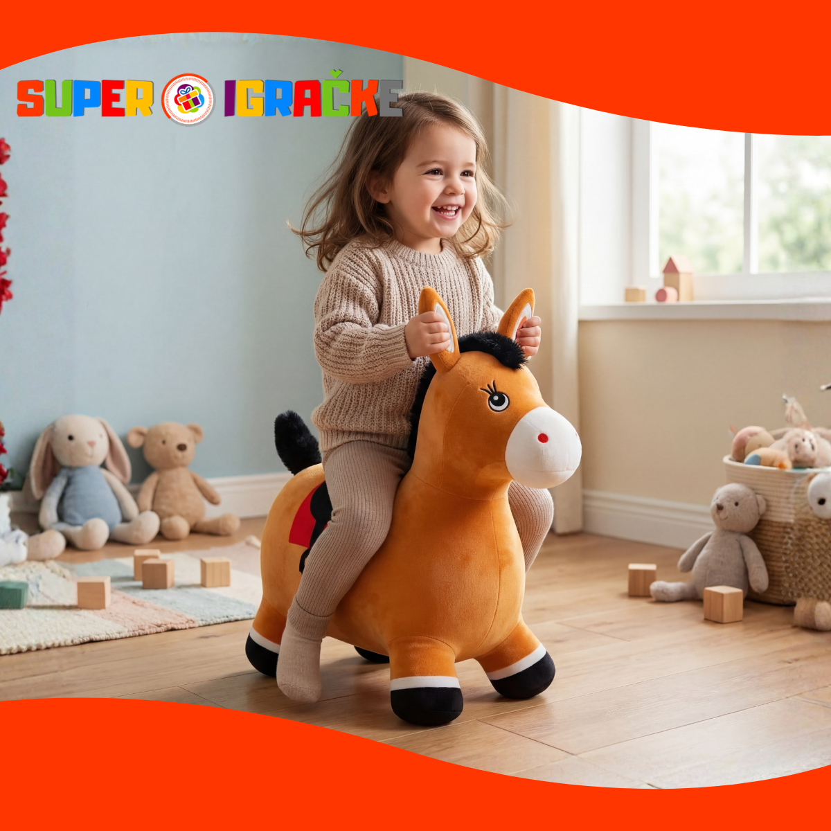 Džampi magare braon pliš