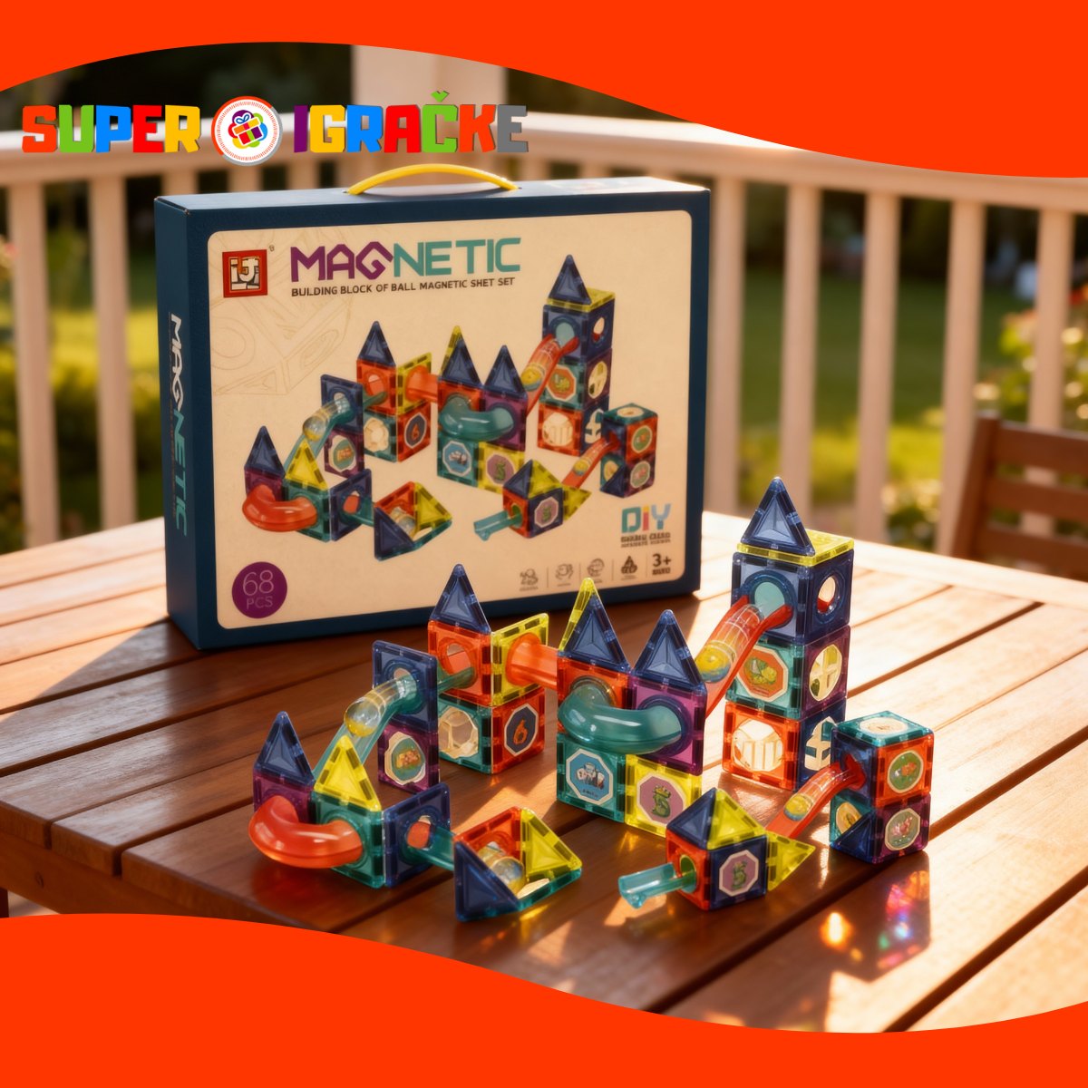 Edukativna igra - Konstruktor magnetic set