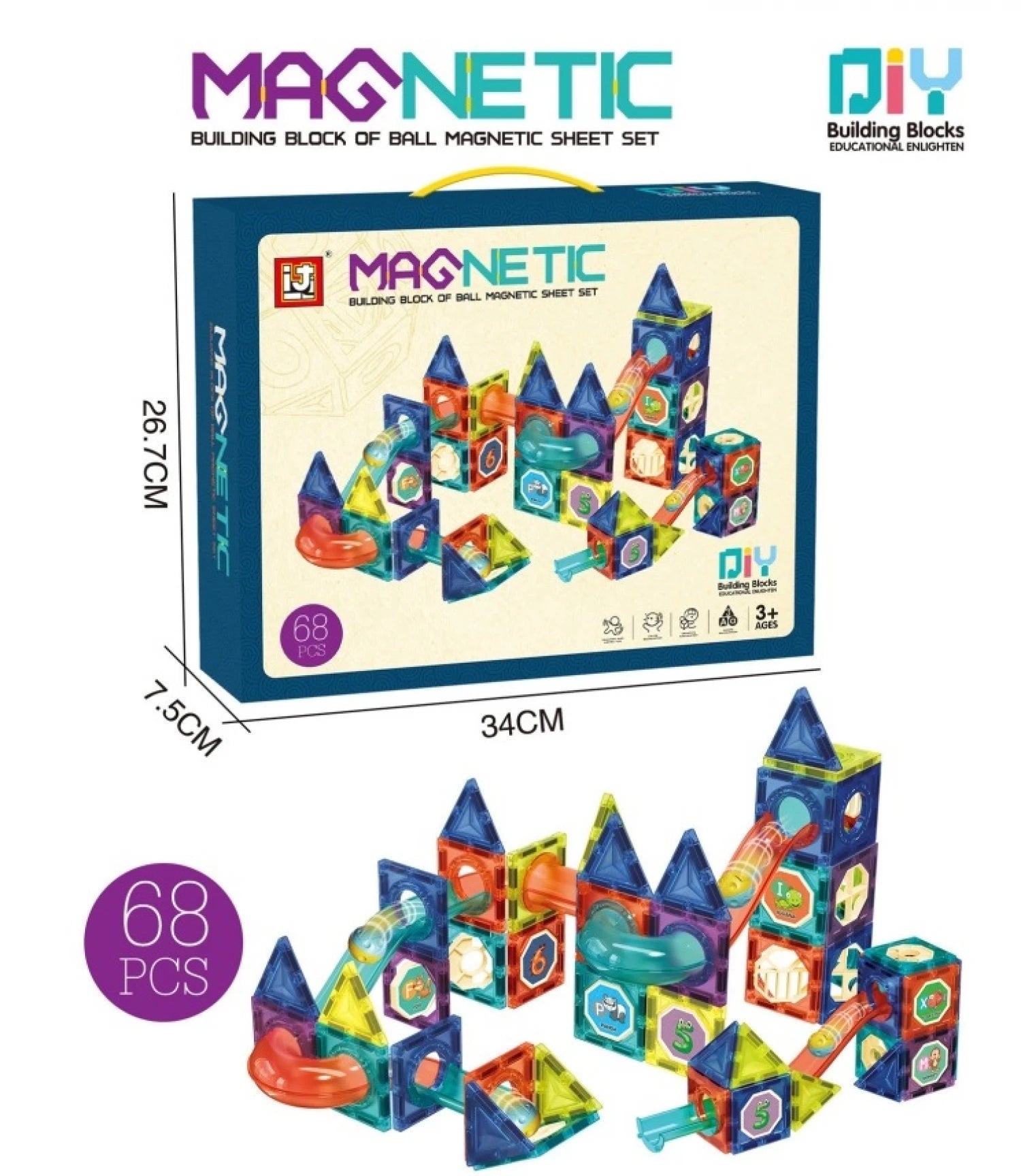 Edukativna igra - Konstruktor magnetic set