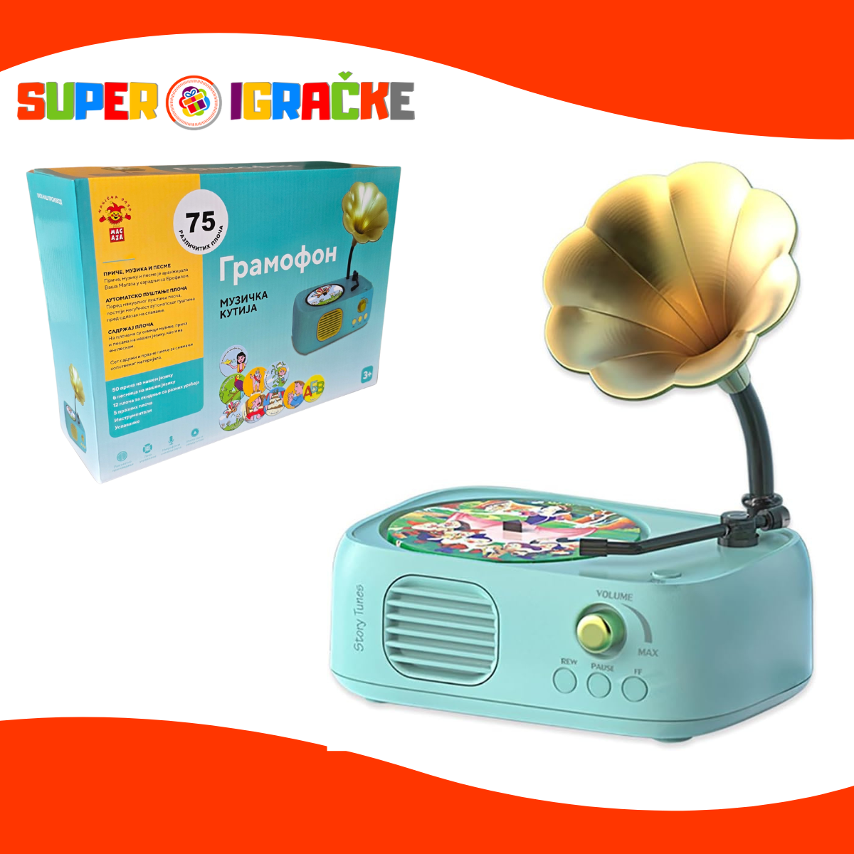 Edukativni gramofon igračka