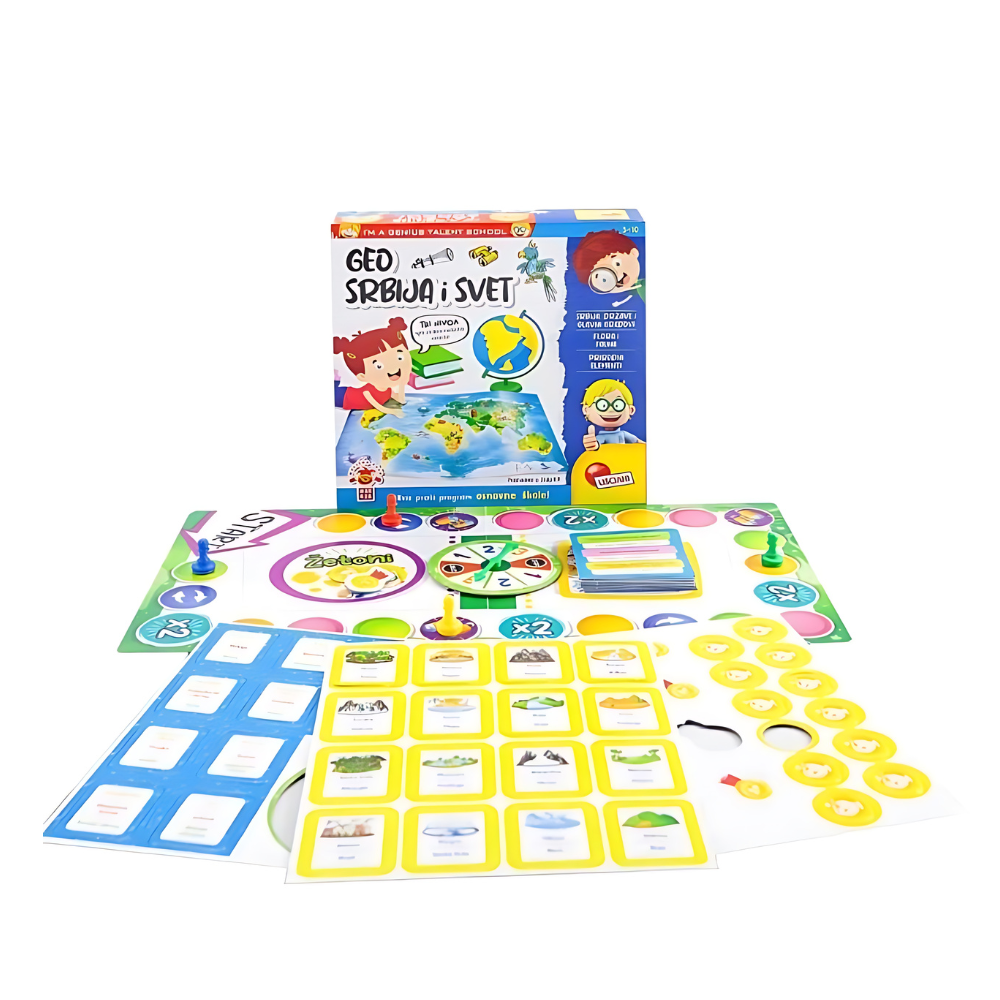 Edukativni set Zanimljiva geografija - Srbija i svet