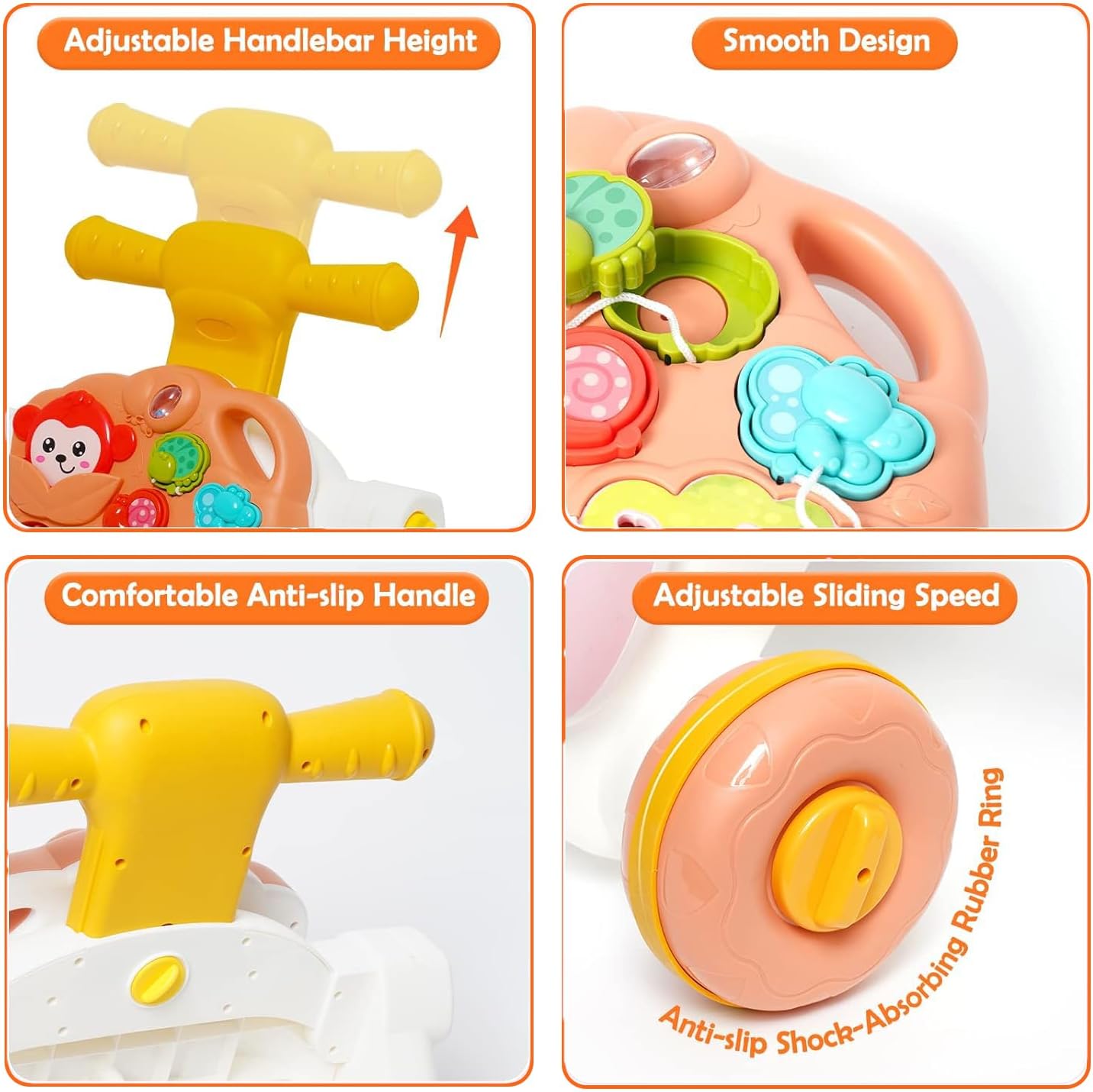 Edukativni stočić i guralica 4u1