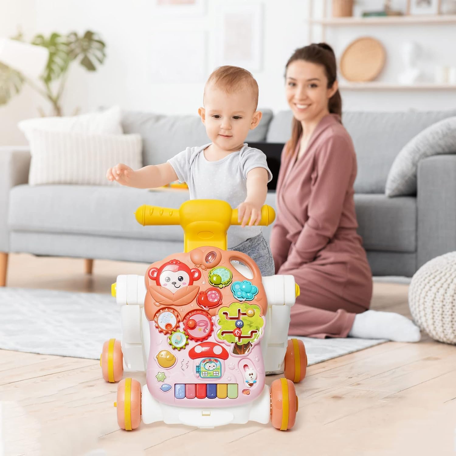 Edukativni stočić i guralica 4u1