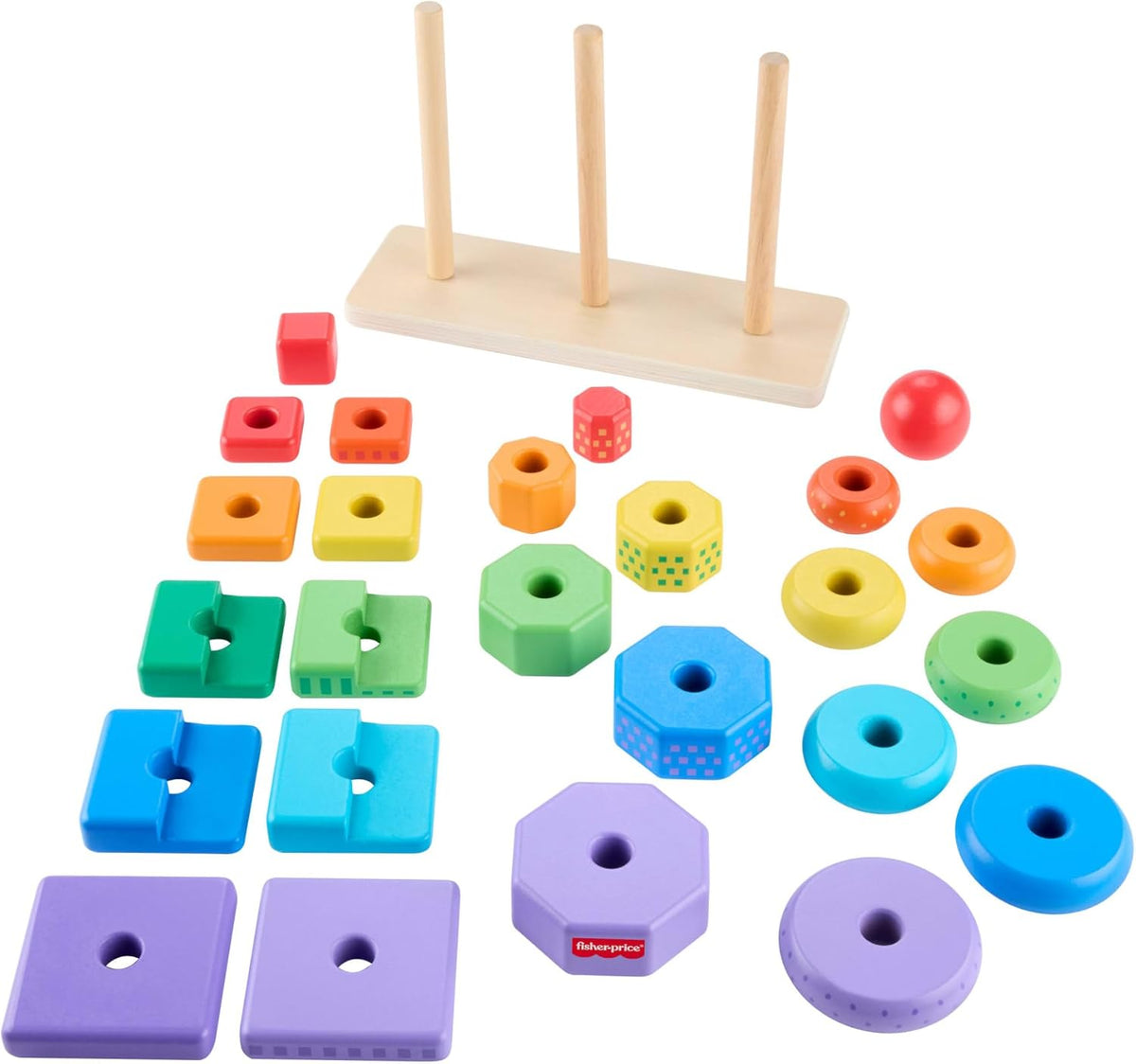 Fisher Price - Drvene kule za slaganje