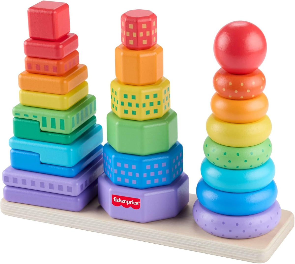 Fisher Price - Drvene kule za slaganje