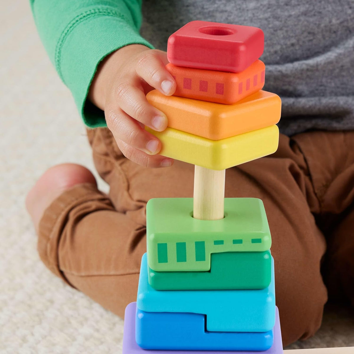 Fisher Price - Drvene kule za slaganje
