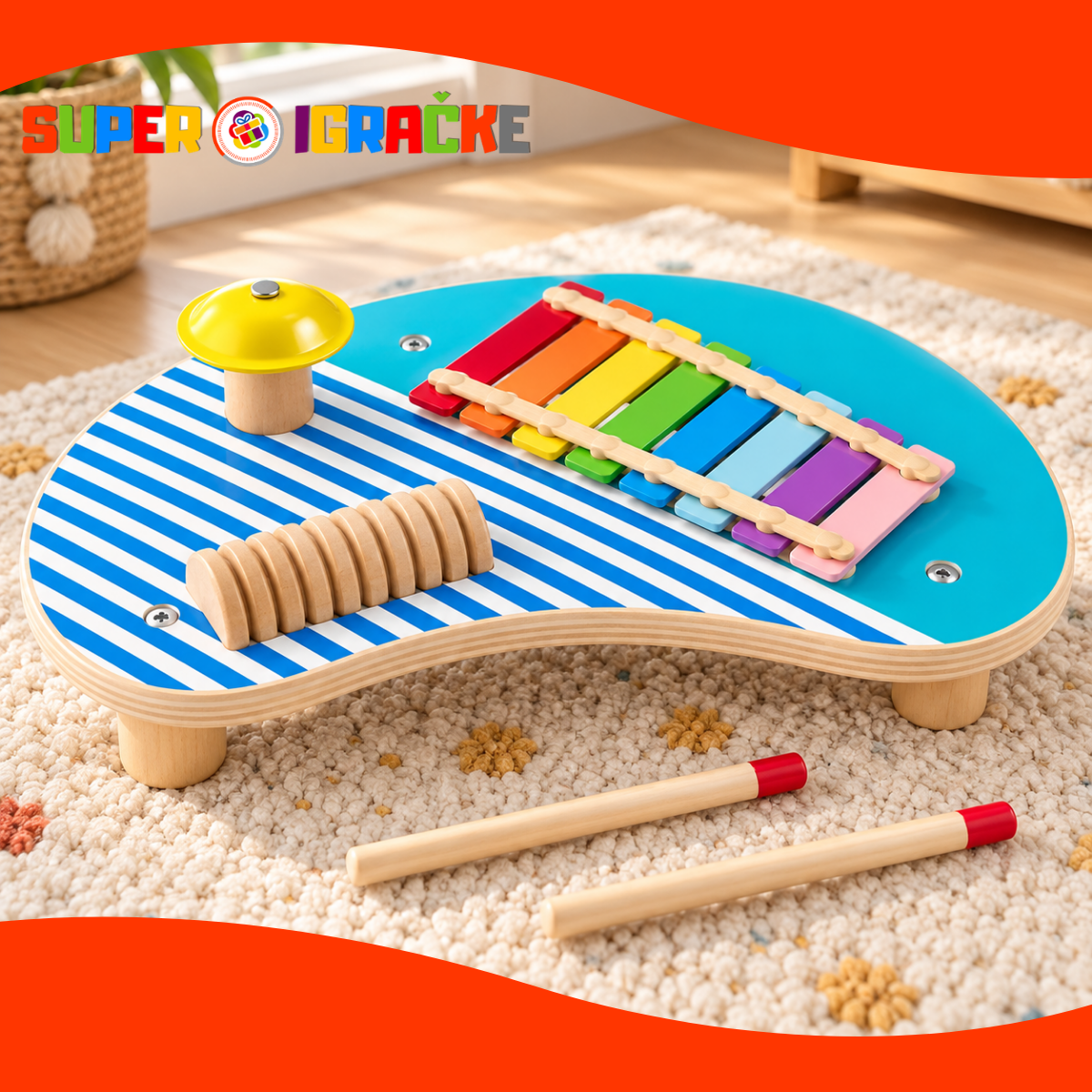 Fisher Price - Drveni ksilofon