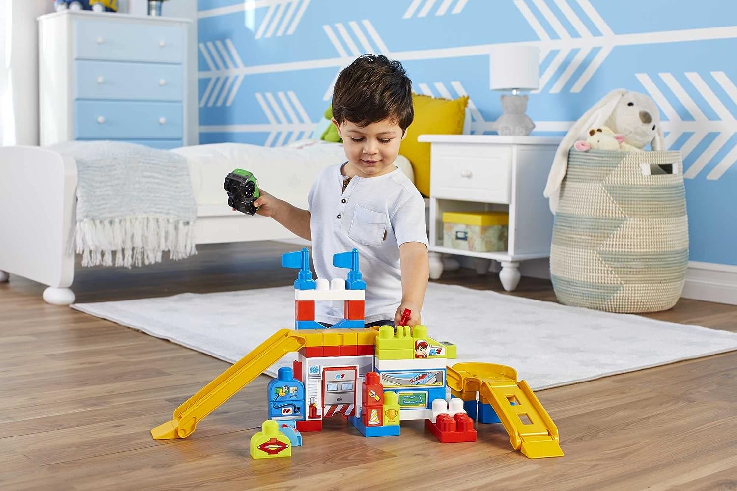 Fisher Price kocke Mega Bloks garaža 60delova
