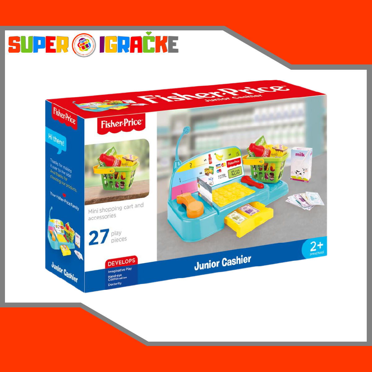 Fisher Price registar kasa set