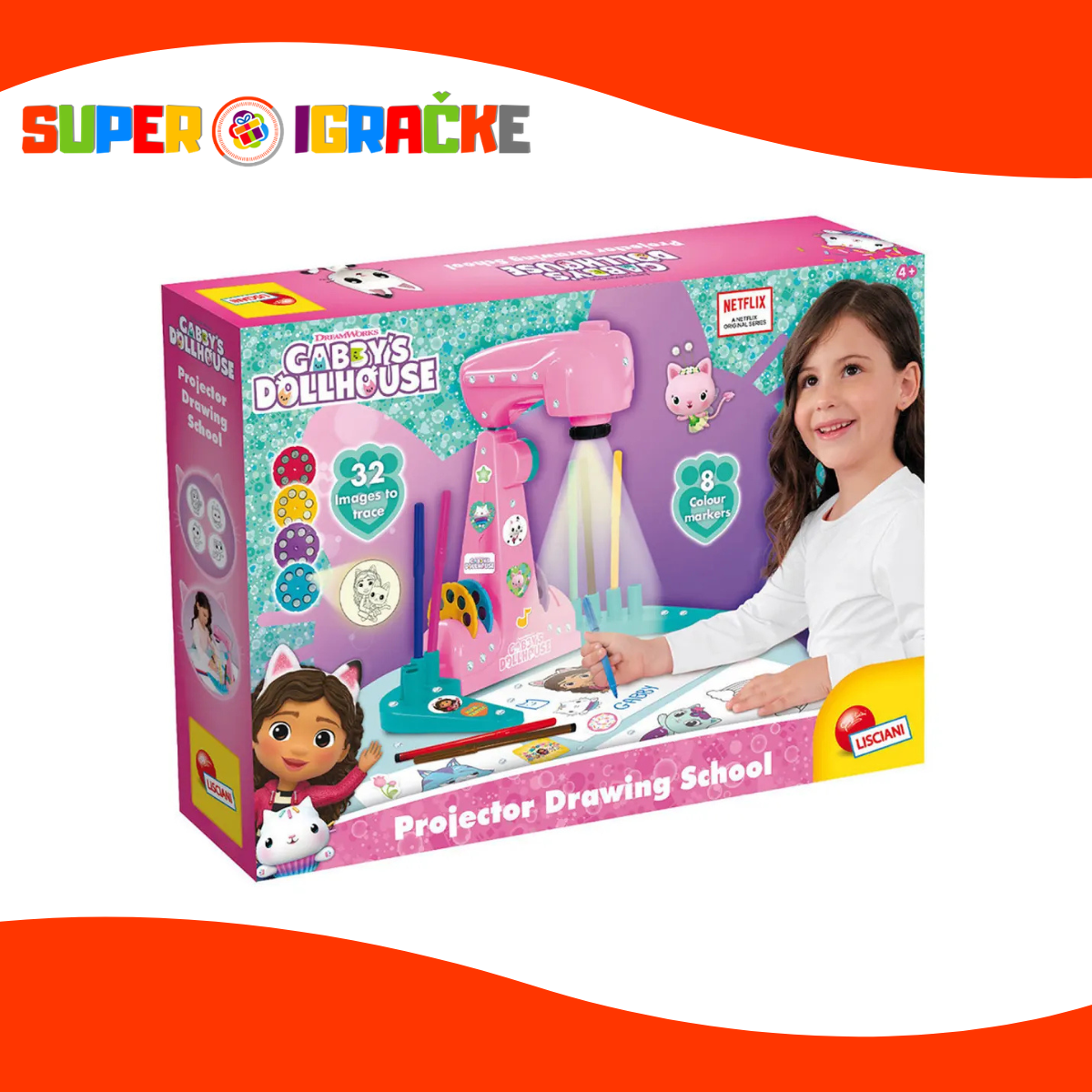 Gabbys Dollhouse Projektor škola crtanja