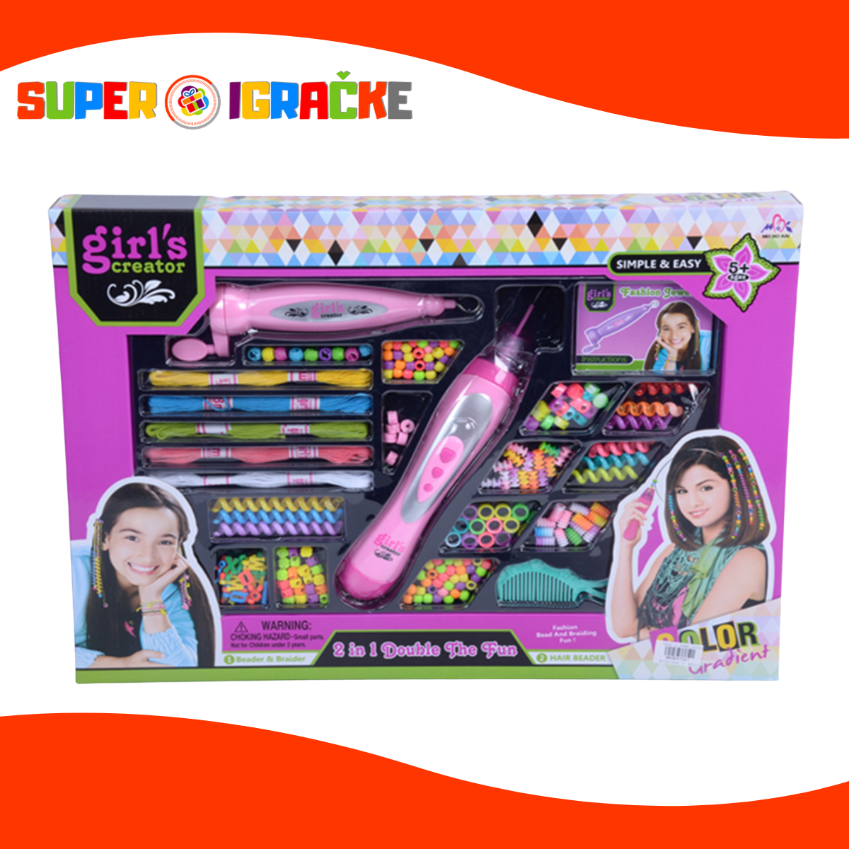 Girls Creator set za ukrašavanje kose