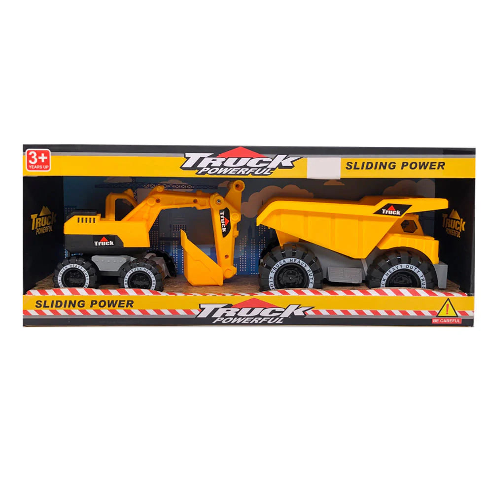 Građevinske mašine - bager i kamion