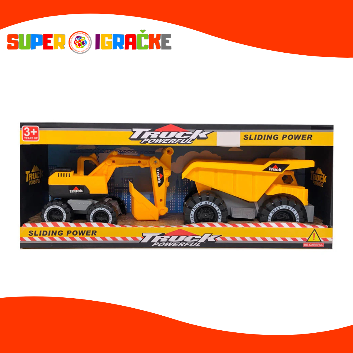 Građevinske mašine - bager i kamion