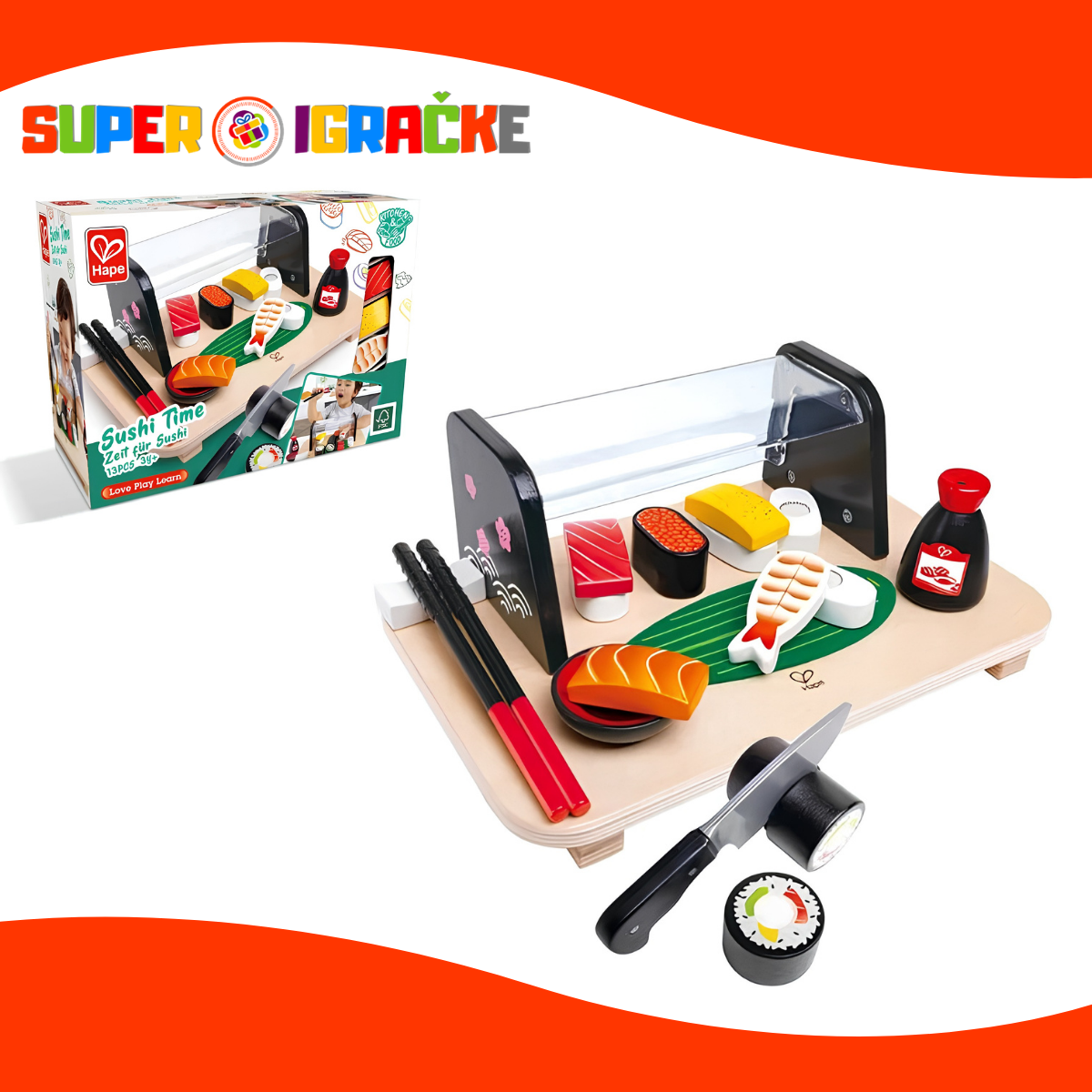 Hape drvena igračka - Sushi