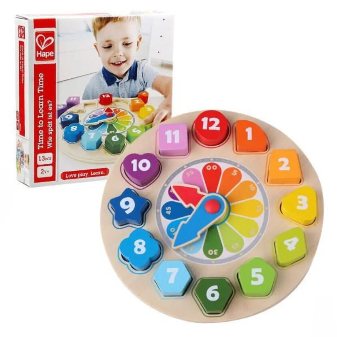 Hape drvena slagalica sat