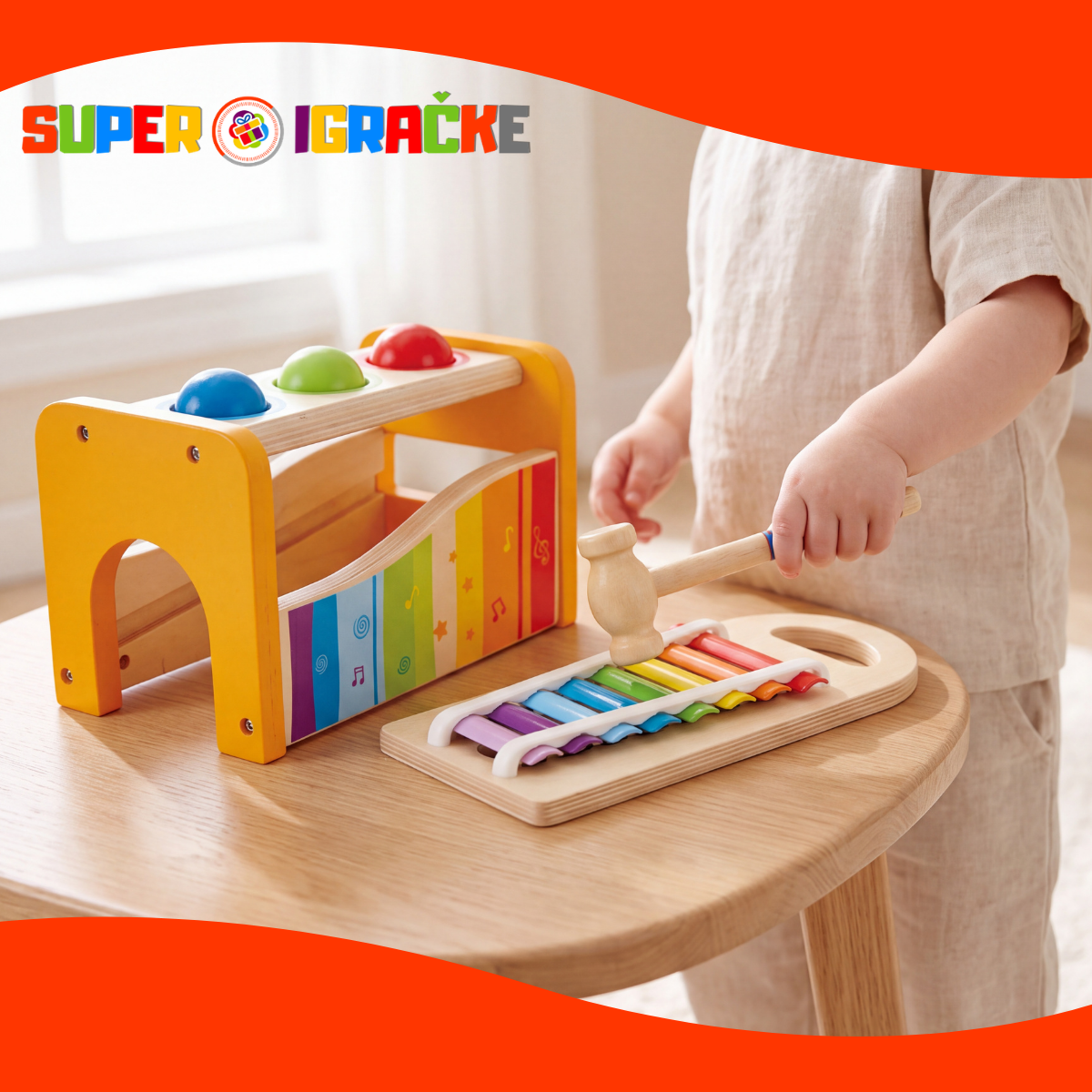 Hape igračka ksilofon sa lopticama