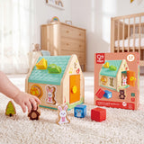 Hape sorter oblika drvena kućica
