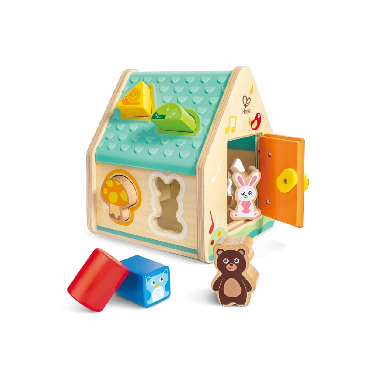 Hape sorter oblika drvena kućica