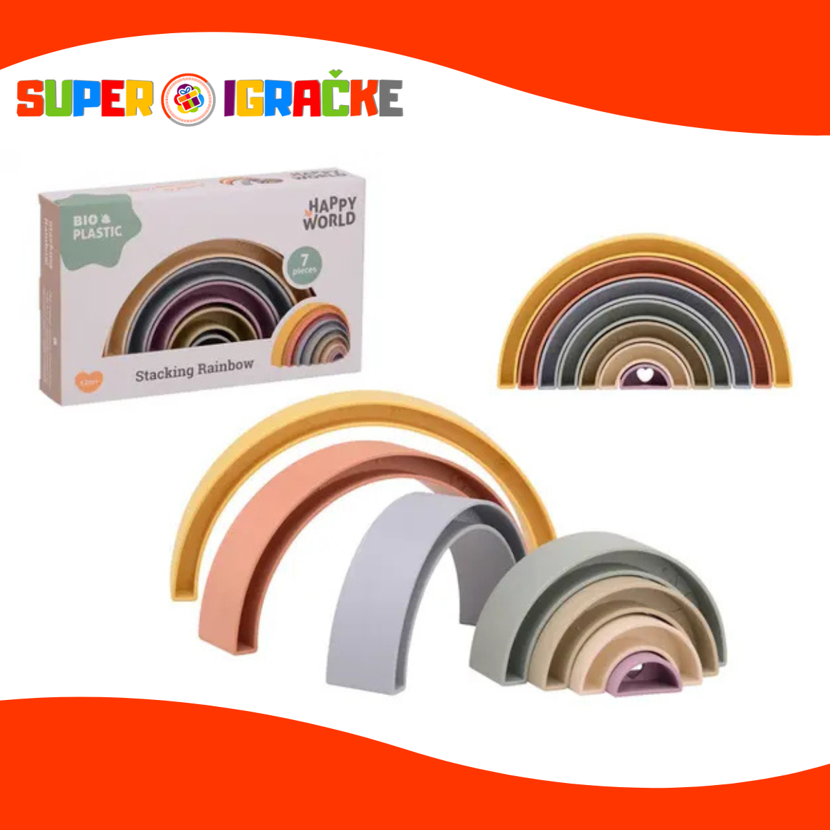 Happy World bio plastic - Duga za slaganje
