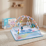 Happy space - Bebi fitnes podloga i ogradica plava