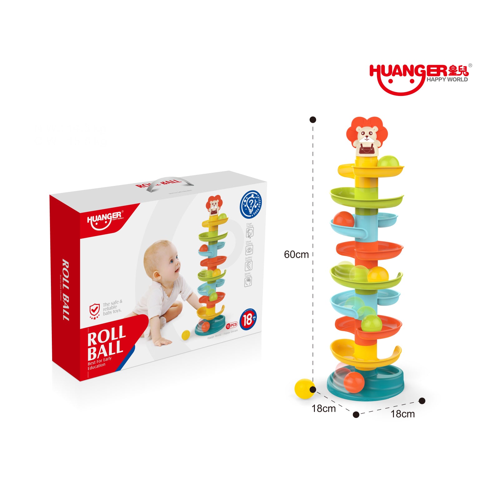 Huanger Lavić spiralni tobogan i loptice