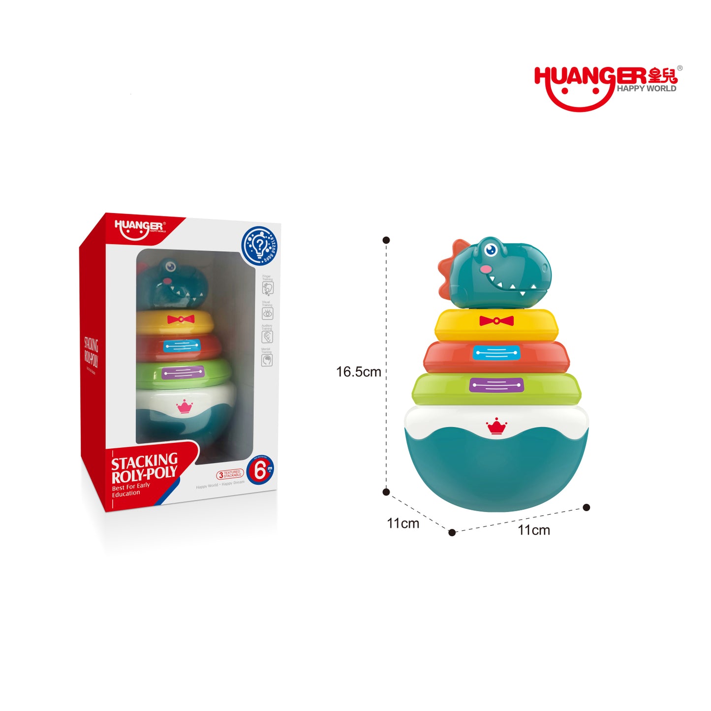 Huanger Roli-poli dino sa prstenovima