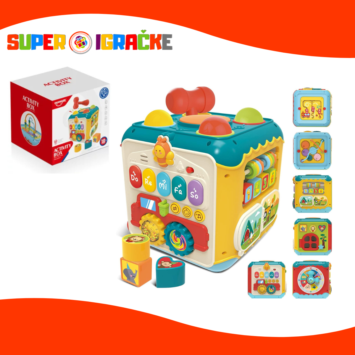 Huanger aktiviti kockica za bebe