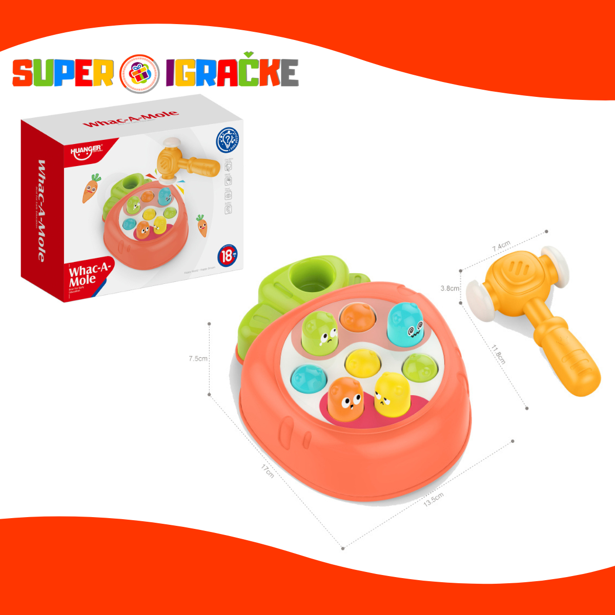 Huanger igra - Udari krticu