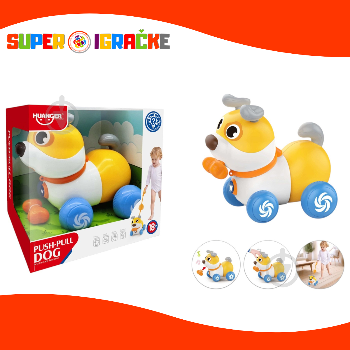 Huanger kuca na točkiće - muzička i svetleća