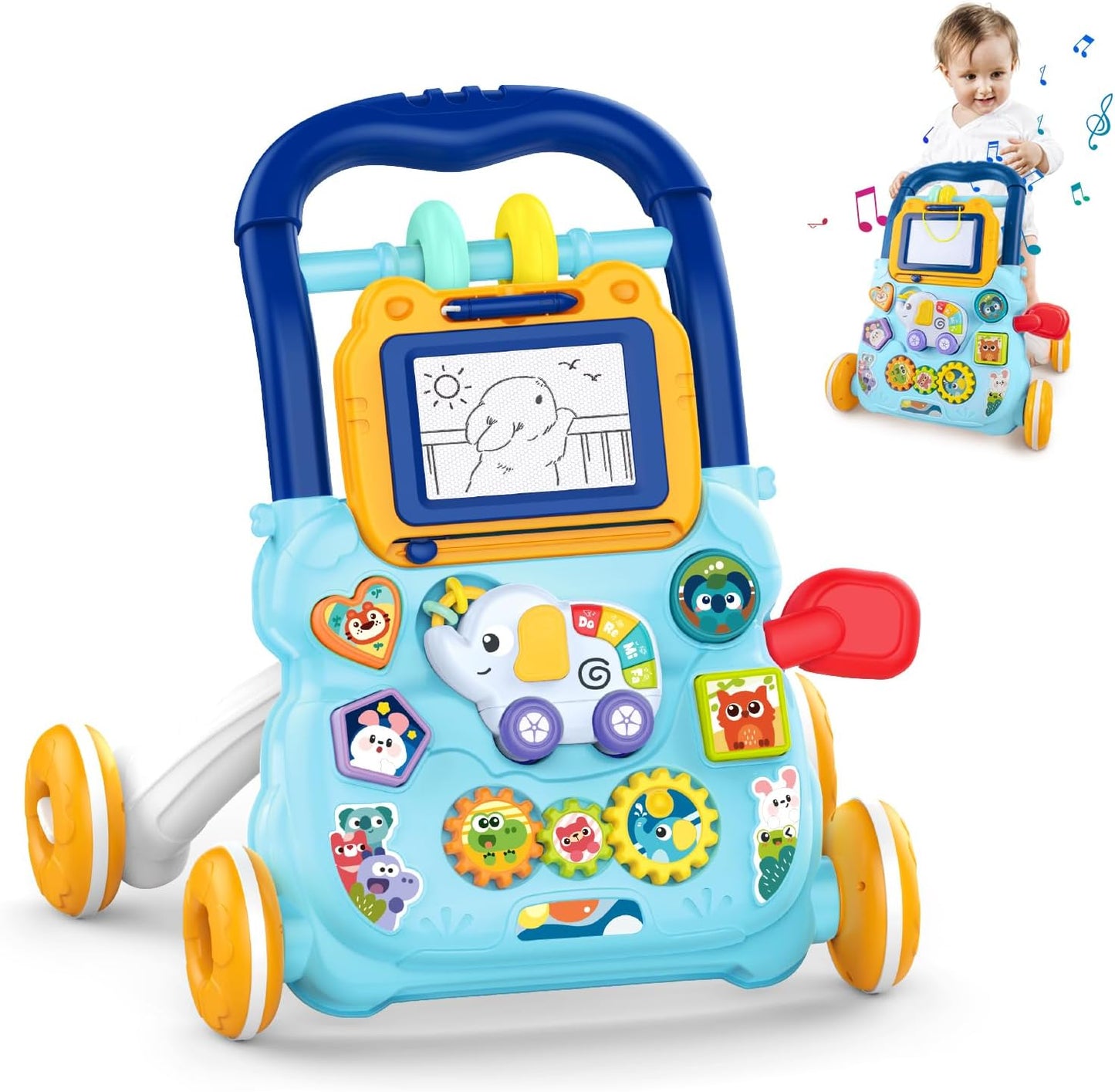 Huanger muzička šetalica plava