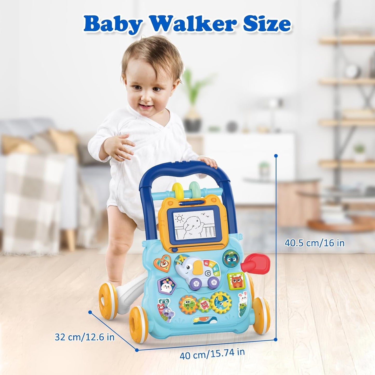 Huanger muzička šetalica plava