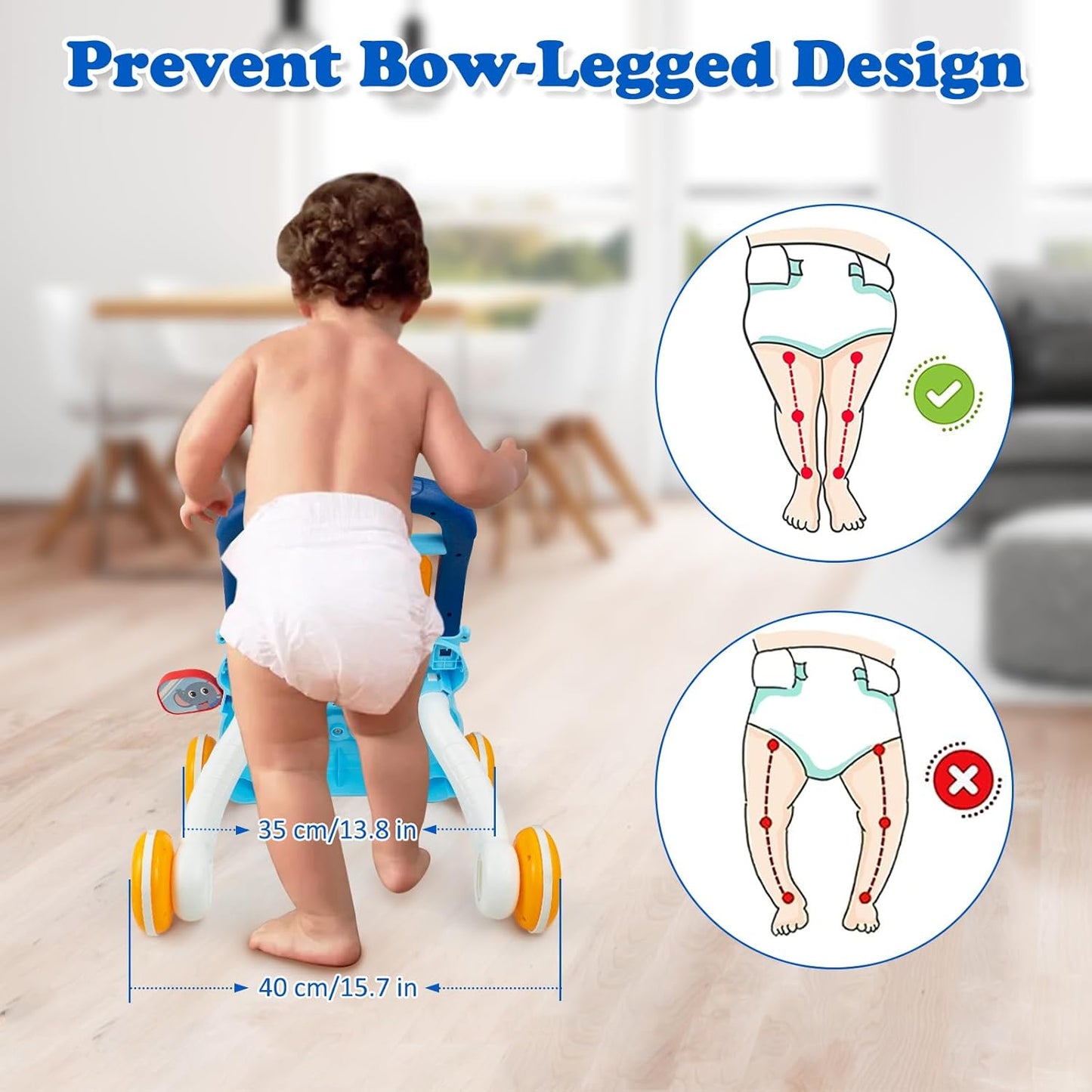 Huanger muzička šetalica plava