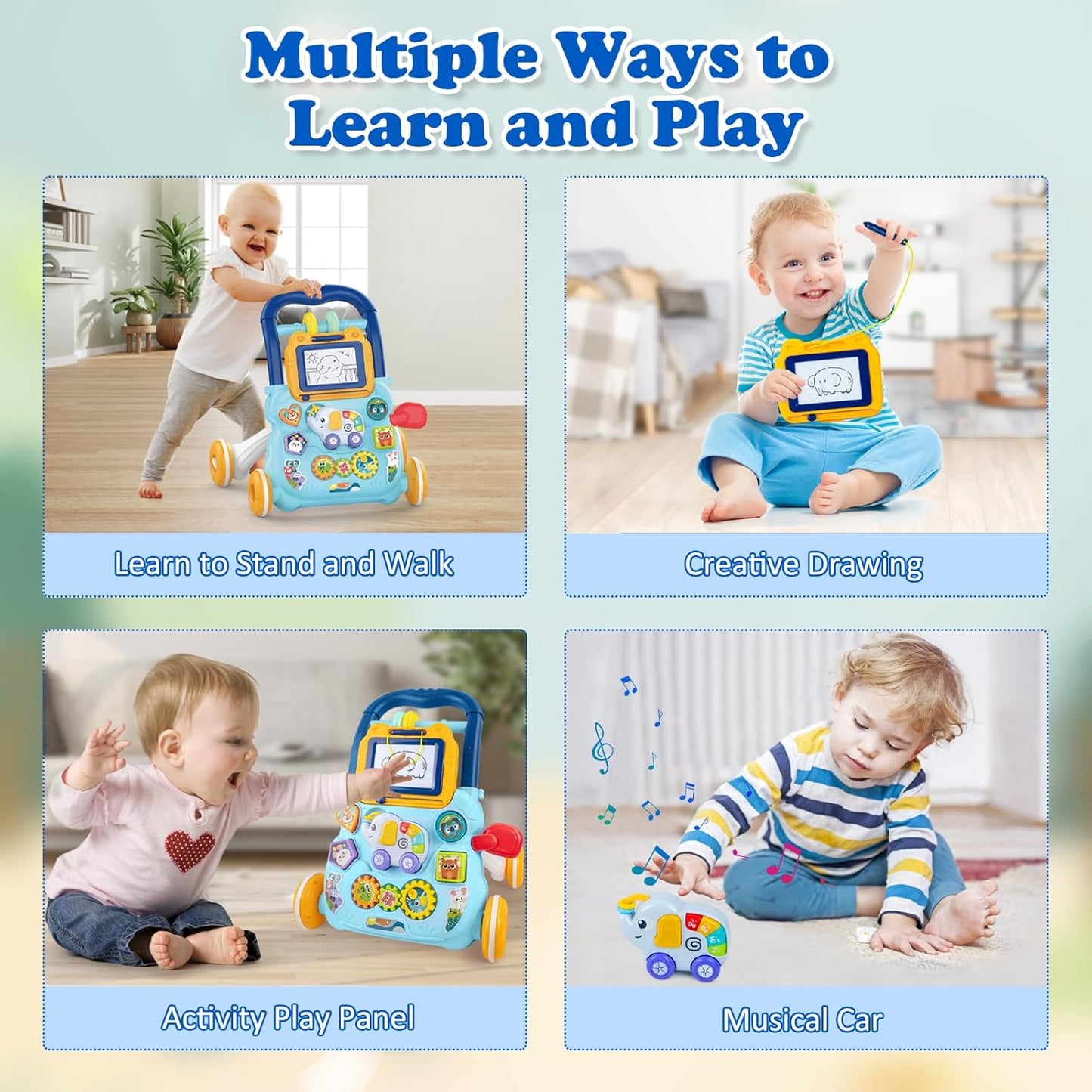 Huanger muzička šetalica plava