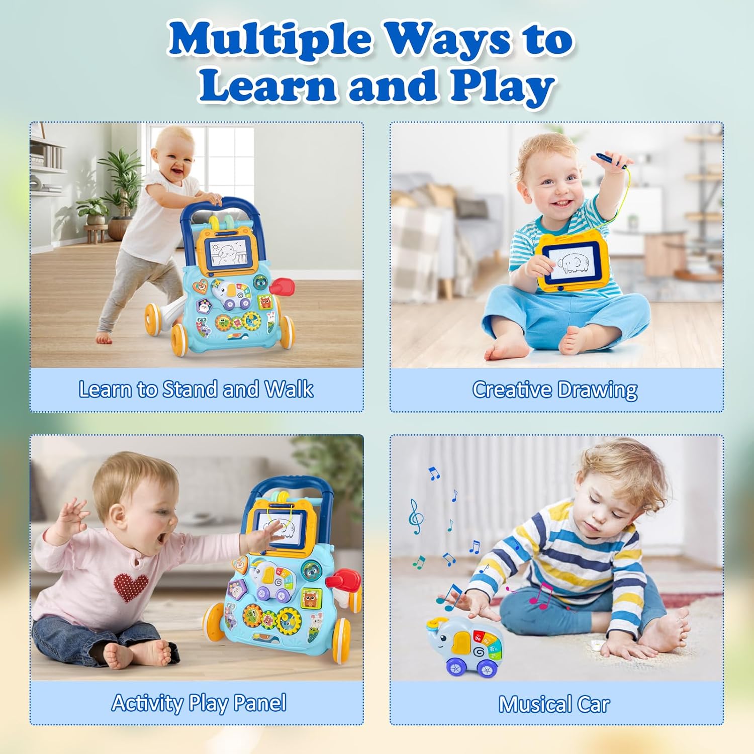 Huanger muzička šetalica plava