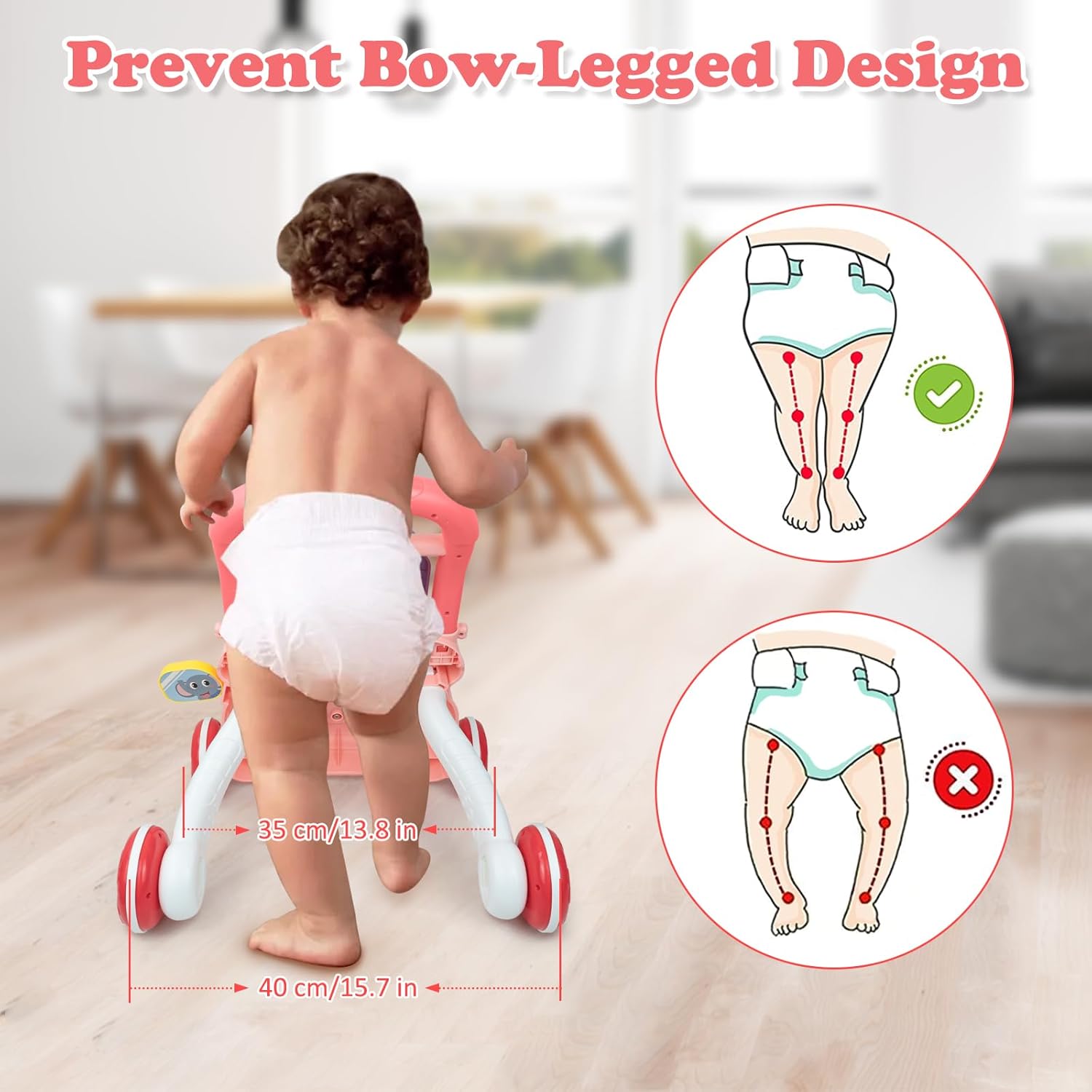 Huanger muzička šetalica roze