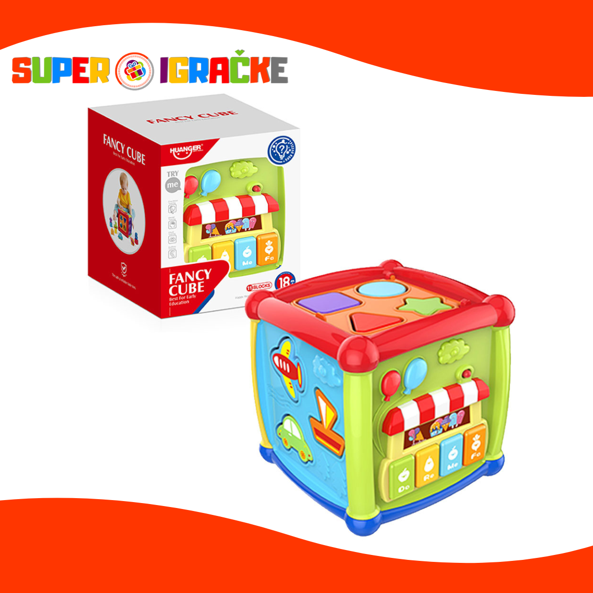 Huanger muzička sorting kocka