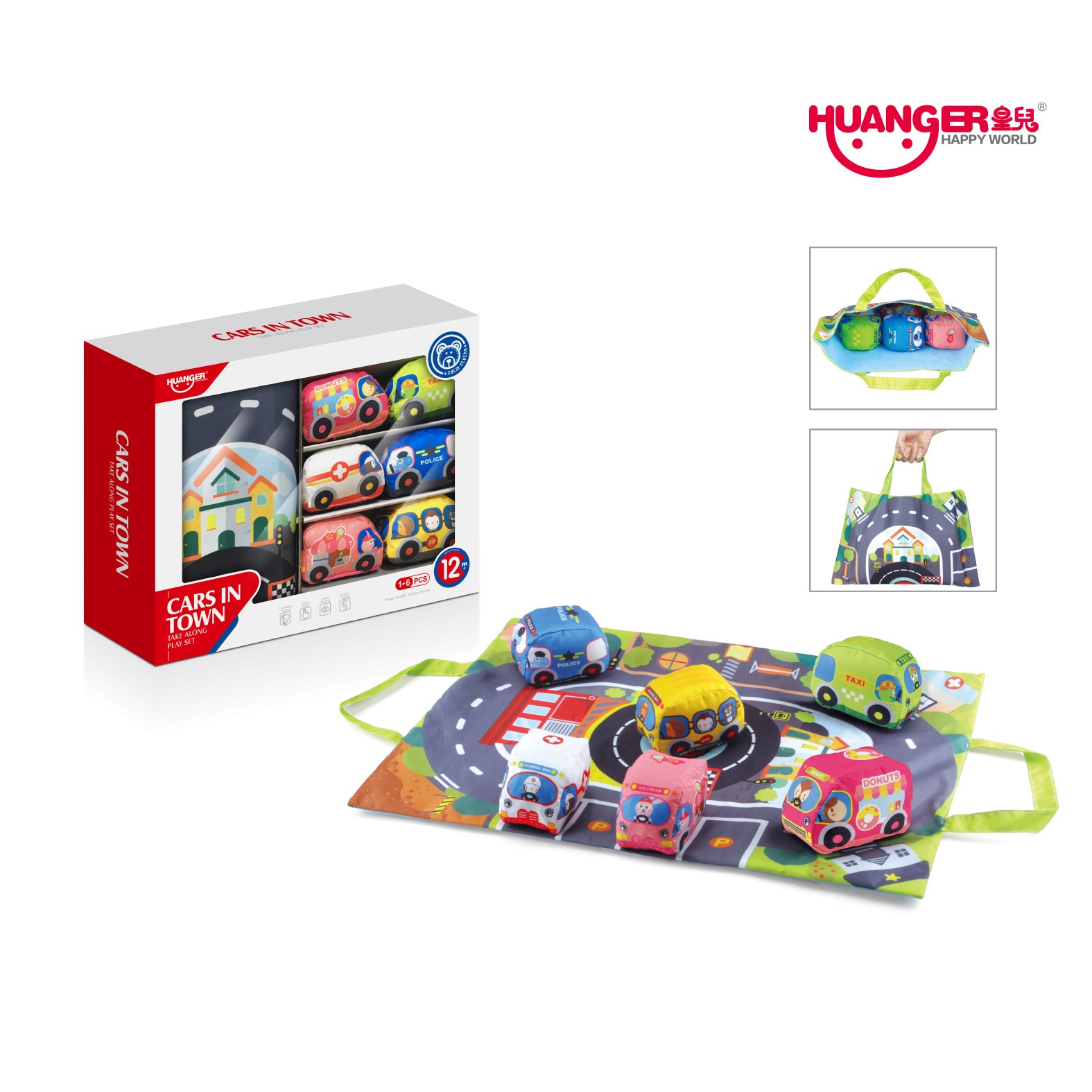 Huanger platnena staza i meki autići 6kom