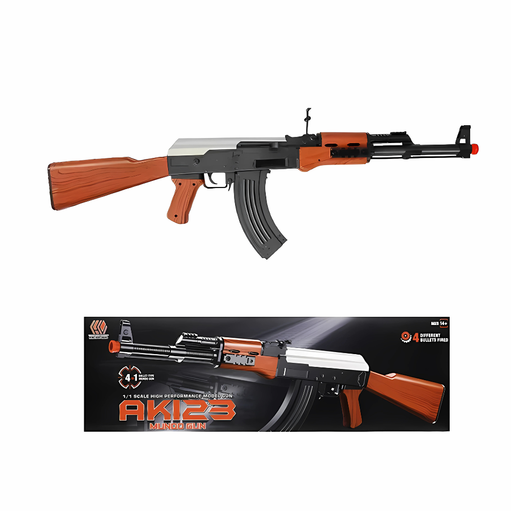 Igračka Kalašnjikov AK123 sa 3 vrste metka