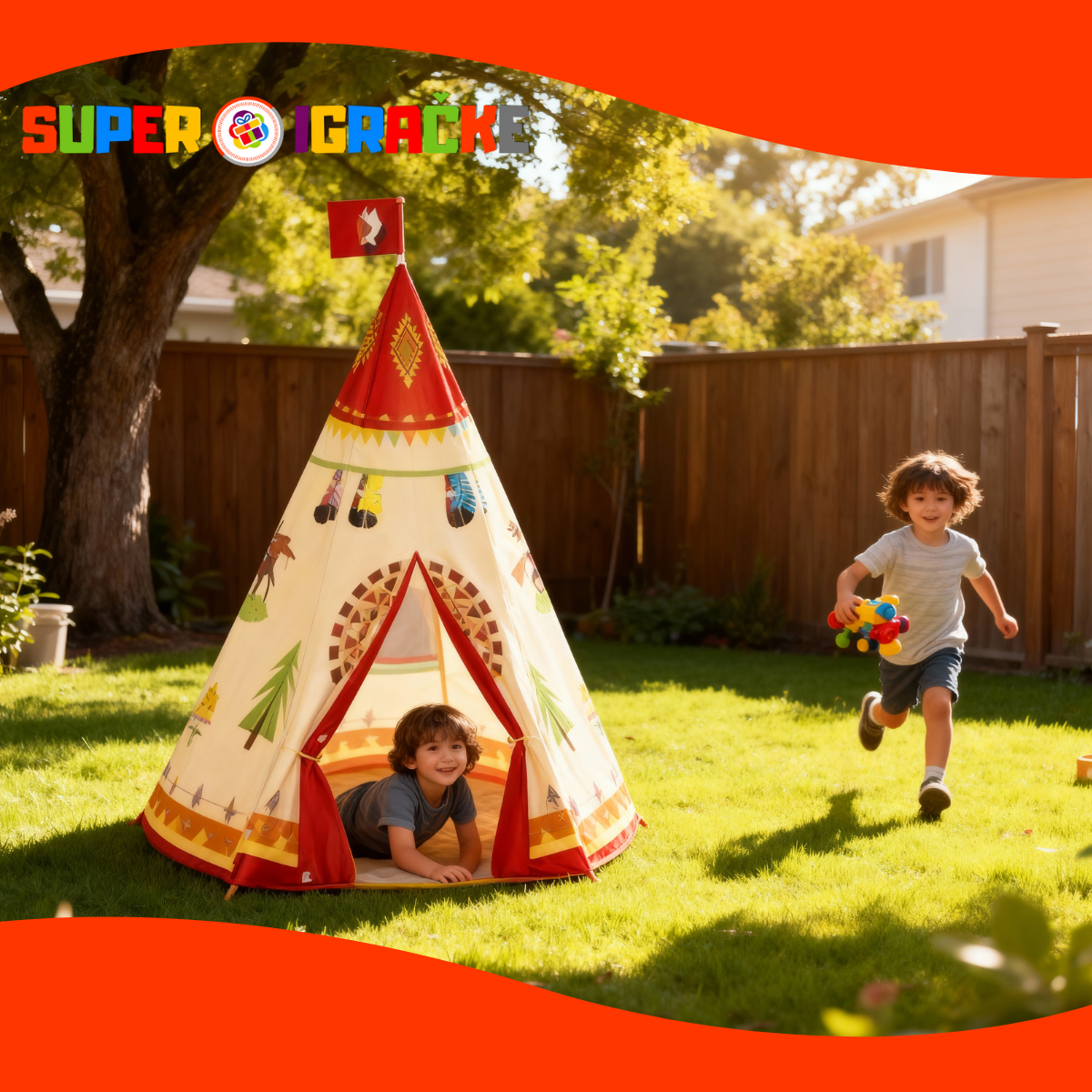 Indijanski šator sa 12 loptica