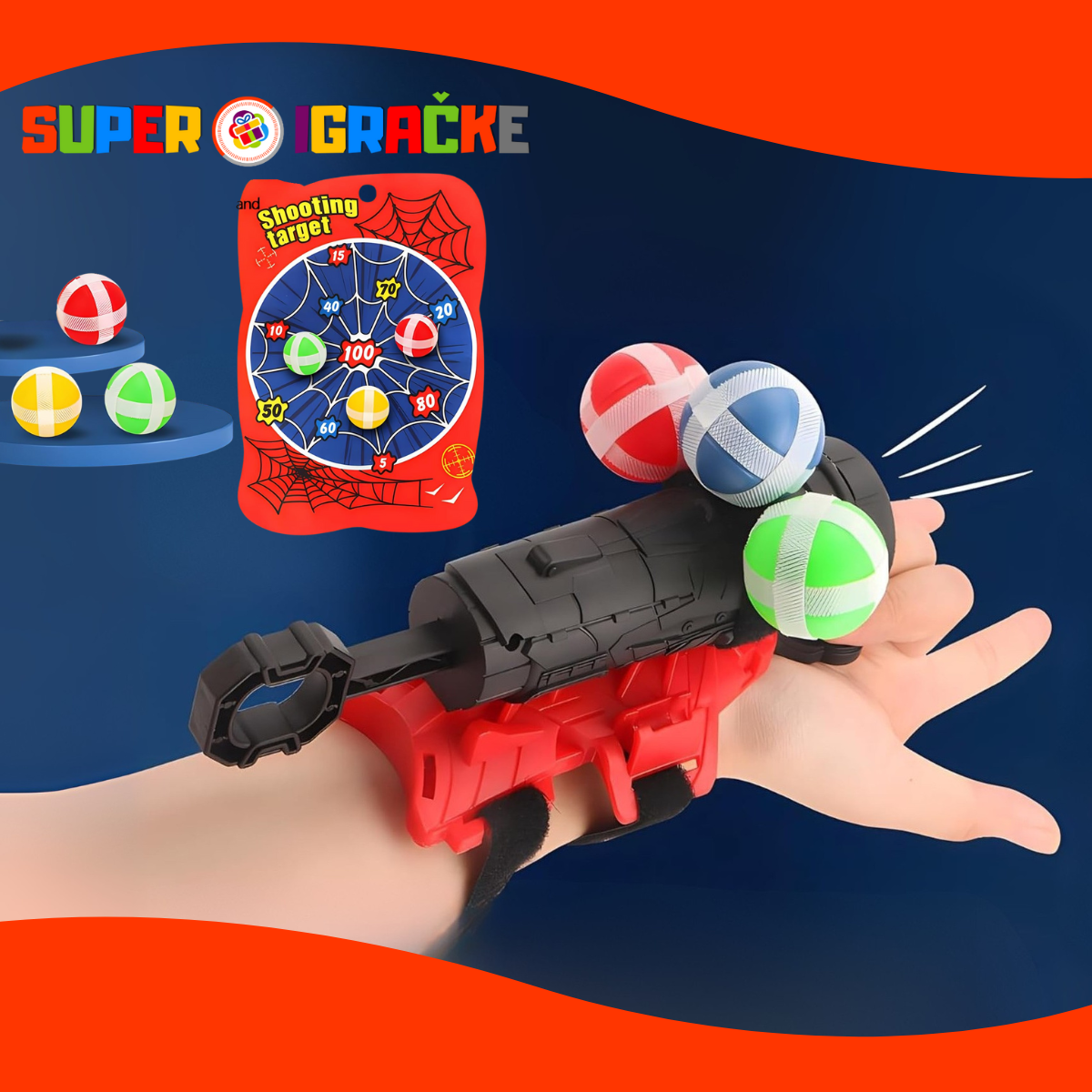 Interaktivna igračka koja izbacuje kuglice